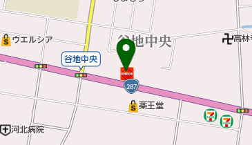 谷地SS / 上村石油(株)の地図画像