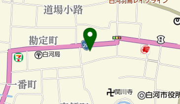 白河天神町SS / (有)関屋商店の地図画像