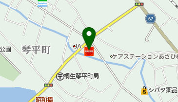 桐生琴平町SS / 丹羽石油(株)の地図画像