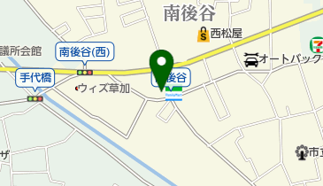 草加手代橋SS / (有)須藤商店の地図画像