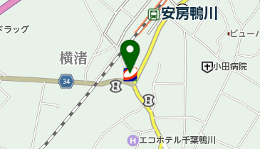 鴨川中央SS / (有)鍋平本店の地図画像