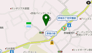 赤坂中央SS / 丸新石油(株)の地図画像