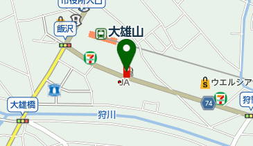大雄山SS / 足柄菱油(株)の地図画像