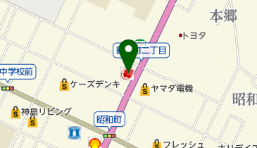 横田SS / 北一(株)の地図画像