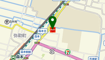セルフ森本SS / 上原石油の地図画像