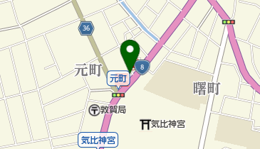敦賀SS / (資)乙名石油店の地図画像