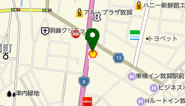 敦賀SS / (株)西浦石油店の地図画像