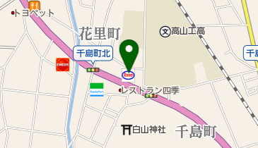 高山南SS / (株)瀬木油店の地図画像