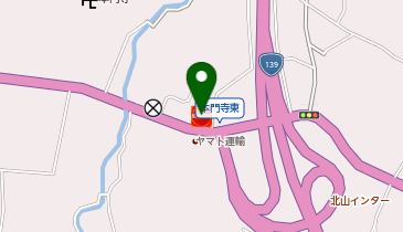 北山インターSS / 星谷石油(有)の地図画像