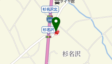 杉名沢SS / (有)中村石油の地図画像