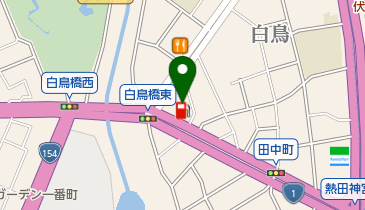 白鳥橋SS / 山文商事(株)の地図画像