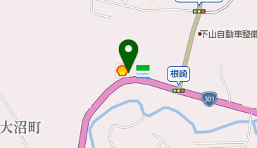 下山SS / (有)大竹商店の地図画像