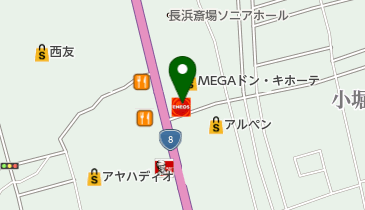 長浜バイパスSS / (株)油甚の地図画像