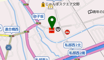 交野SS / 前川石油店の地図画像