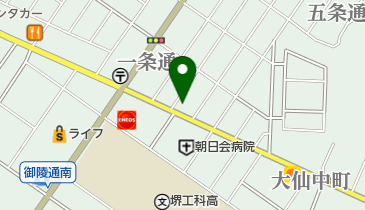 御陵通SS / 太陽工業(株)の地図画像