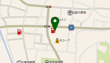 大東SS / (有)サンコープ雲南の地図画像