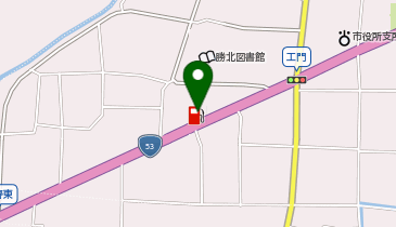 勝北SS / JA晴れの国岡山の地図画像