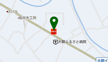 大朝SS / (有)田中石油の地図画像