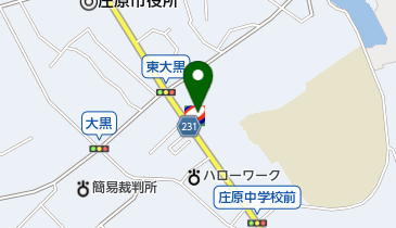庄原SS / 西田産業(株)の地図画像