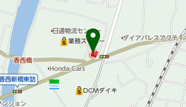 香西SS / (株)本田石油の地図画像