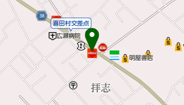 拝志SS / (株)白石石油店の地図画像