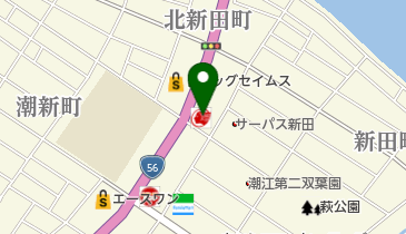 高知南SS / サンライズ石油(株)の地図画像