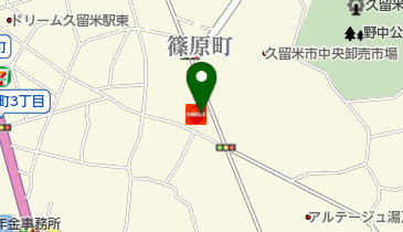 諏訪野町SS / (有)筑石クルメ の地図画像