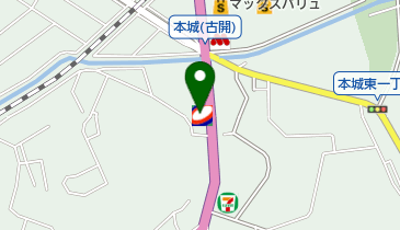 本城SS / (有)亀川石油商会の地図画像