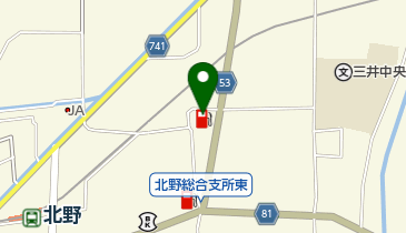 北野SS / JAみいの地図画像