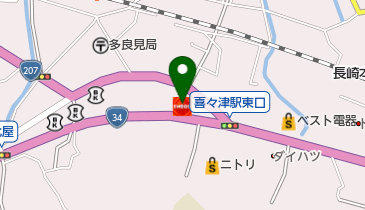 多良見SS / (有)橋浦石油店の地図画像