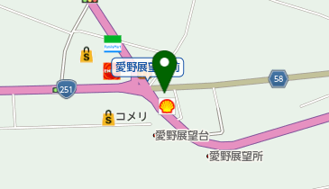 愛野展望台SS / 山口物産(株)の地図画像