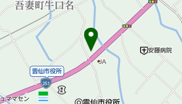 吾妻SS / JA島原雲仙の地図画像