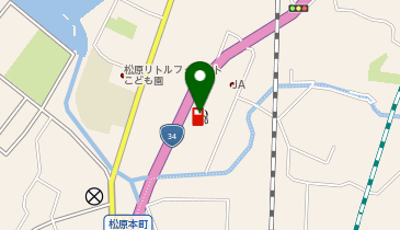 松原SS / JAながさき県央の地図画像