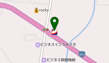 長洲有明SS / (有)織田石油の地図画像