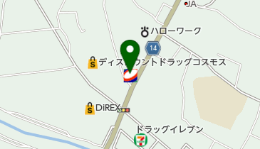 松橋中央SS / 河野石油(名)の地図画像