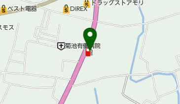 菊池東部SS / JA菊池の地図画像