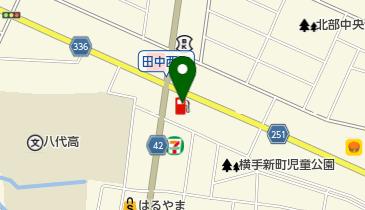 田中町SS / 安田石油(有)の地図画像