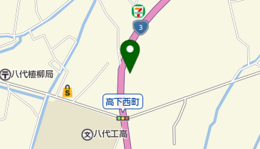 八代中SS / 十條石油(株)の地図画像