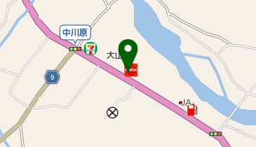 大山SS / (株)梅原石油の地図画像