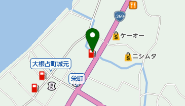 大根占バイパスSS / (有)馬場石油の地図画像