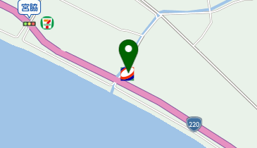 東新城SS / 東石油店の地図画像