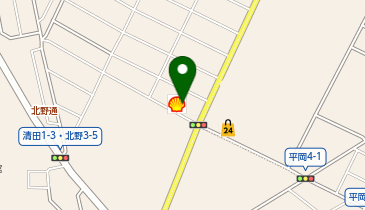 【宇佐美】 セルフ札幌北野の地図画像