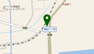 【宇佐美】 明治通り新木場の地図画像