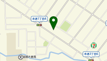 【宇佐美】 セルフ函館本通の地図画像