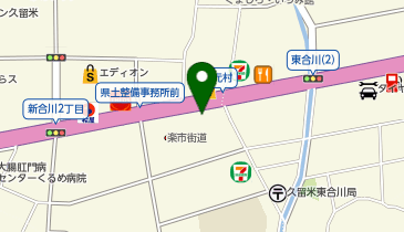 【宇佐美】 210号久留米インターの地図画像