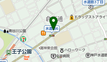 ル・プリュ 水道筋店の地図画像