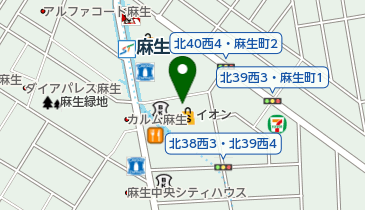 キャンドゥ イオン札幌麻生店の地図画像