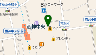 キャンドゥ イオンフードスタイル西神中央店の地図画像
