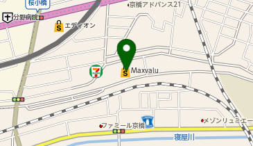 キャンドゥ マックスバリュ京橋店の地図画像