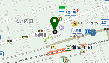 キャンドゥラポルテ芦屋店の地図画像